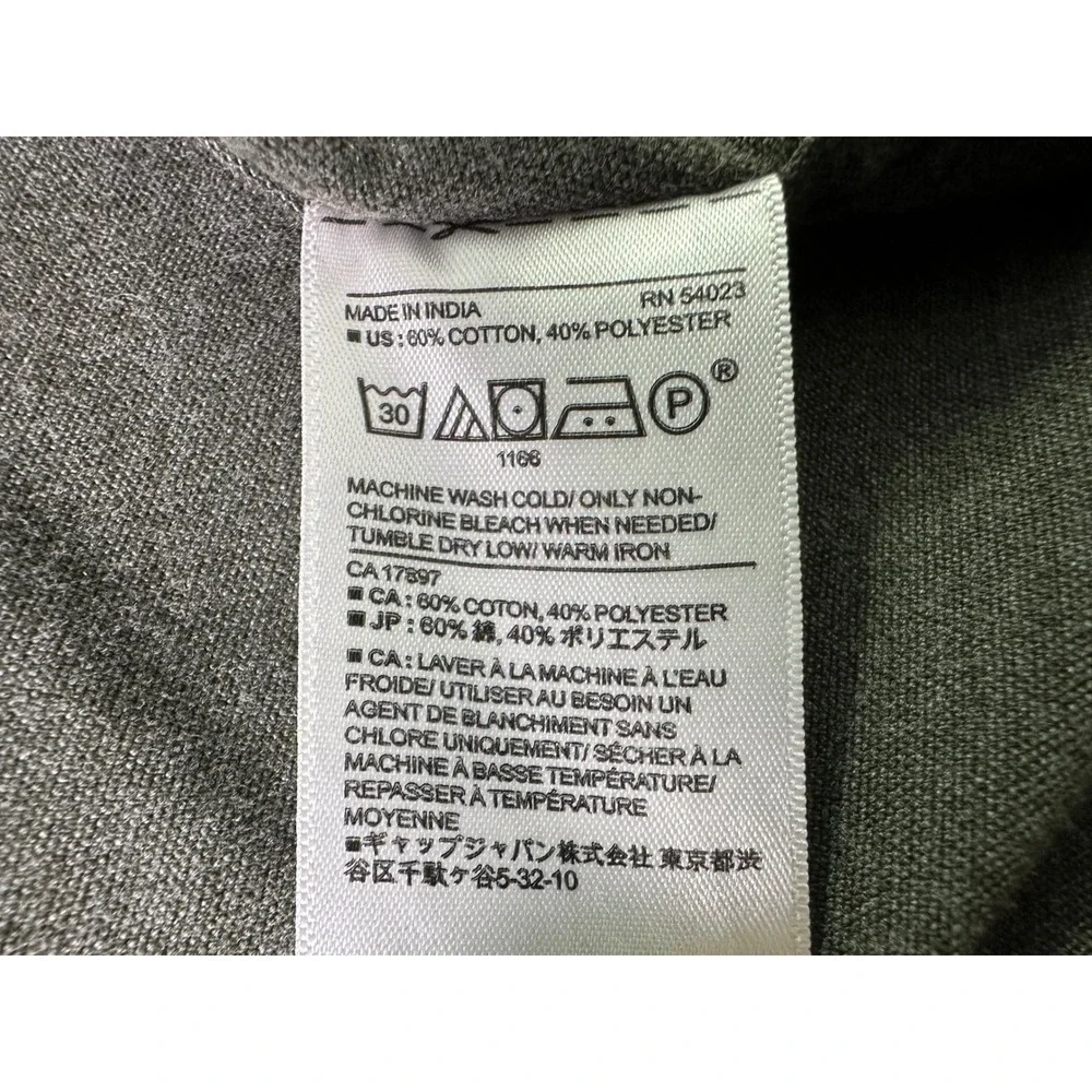 Banana Republic Mens XL Gray Button Down Shirt Soft Minimalist‎ Dark Academia